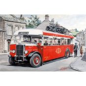 Reproduction Large Trams & Buses Metal Sign 