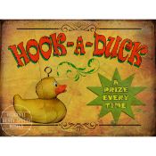 Reproduction Fairground Rides & Stalls Metal Sign 