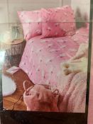 PrettyLittleThing Pink Unicorn Single Duvet Set