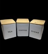 Tea, Coffee & Sugar Cannisters