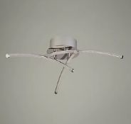 Title: (23/10I) Lot RRP £167. 8x Items. 1x 5 Light Chandelier RRP £40. 1x 3 Arm LED Ceiling
