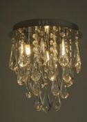 Title: (4/11G) Lot RRP £115. 3x Jewelled Ceiling Light Fitting RRP £25 Each. 2x Allium 3 Light