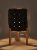 Title: (29/10H) Lot RRP £101. 4x Items. 2x Felt Woven Table Lamp RRP £28 Each. 1x 1 Light Plated