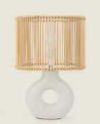 Title: (15/10C) Lot RRP £ 115. 4x Items. 2x White Tortoise Glass Table Lamp RRP £25. 1x Ceramic