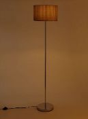 Title: (59/R8) Lot RRP £70 + . 3x Items. 1x Pleated Chrome Floor Lamp Silver RRP £35 & 1x Extra Lamp
