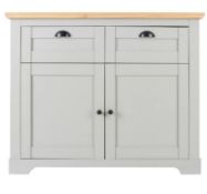 (86/Mez) RRP £200. Divine Compact Sideboard Grey. (H83x D45x W101cm).