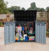 (24/Mez) RRP £180. Keter Store It Out Ace 1200 Litres (Dimensions W145.5x D82x H123cm)