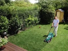 (107/Mez) RRP £119. Bosch Rotak 34-13 Rotary Lawnmower.