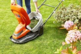 (92/Mez) RRP £149. Flymo Easiglide Hover Mower 360V. (New, Sealed Item)