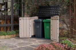 (9/Mez) RRP £125. Keter Store It Out Midi 880L Garden Storage Box (Dimensions H113.5x W132x D71.5...