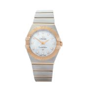 Omega Constellation 18K Rose Gold & Stainless Steel Watch 123.20.24
