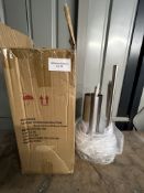Nuovo Stainless Steel Toilet Roll Holder and Brush Stand. RRP £39.99 - GRADE U