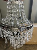 Bedroom Crystal Chandelier Ceiling Light. RRP £32.99 - GRADE U