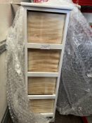4 x Wooden Drawer Unit. RRP £89.99 - GRADE U