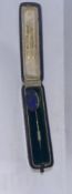 18ct Solid Gold with more than 10ct Blue Opal Stone Tie Pin