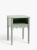 Grade D Hem Bedside Table In Green - RRP: £99