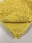 240 x Super Plush Microfibre Towel 360gsm Yellow Car Detailing Pro Range Total RRP £288
