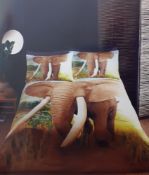 African Elephant Duvet set Double New
