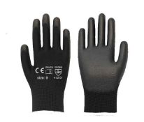 240 Pairs Medium PU Palm Coated Black Gloves Total RRP £240
