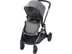 John Lewis 2 in 1 Pushchair in Charcoal on Gunmetal Grey NEW RRP £400