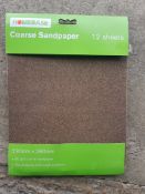 60 x packs homebase sandpaper (12 x sheets per pack)