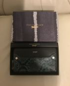 Paul Costelloe Leather Snake Print zip around purse wallet Brand New