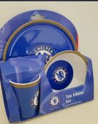 50 x Official Football Chelsea 3 PC Dinner Sets