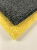 240 x Super Plush Microfibre Towel 360gsm Yellow Car Detailing Pro Range Total RRP £288