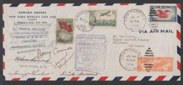 Airmails - Russia / USA / France 1938 Printed 