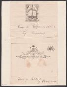 South Australia 1891-96 Competition Essays - Pen and ink drawing of a 1/2d Postage Stamp depicting..