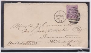 G.B. - Isle of Wight / Surfaced Printed 1871