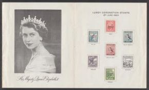 G.B. - Lundy Island 1953 Coronation publicity sheet, the fine collection in a stockbook including...