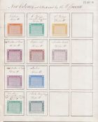 G.B. - Telegraph Stamps / Surface Printed 1874 (May 20) De La Rue appendix page headed “New Colour..