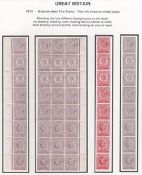 G.B. - SURFACE PRINTED / BRITISH COLONIAL 1891 Minerva Head essays inscribed 