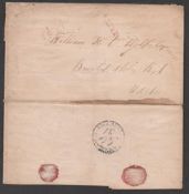 Hawaii / Mexico 1838 Entire Whaling Letter (small faults) headed 