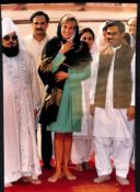 Royalty Princess Diana barefoot in Pakistan September 1991 photographed by Gavin Kent Daily Mirror..