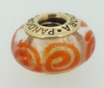 14ct Gold Pandora Charm 3.7g Murano 14.5mm x 8.7mm