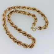 9ct Yellow Gold (375) Large Rope Chain - 16