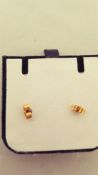 Cultured Pearle earings on 14ct mount.