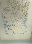 Original Jean Cocteau Lithograph