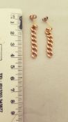 9ct Gold Drop Earings