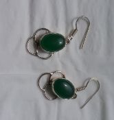 Green Stone Earrings