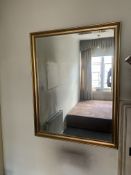 Large Mid-Century Mirror in Gilt Frame