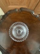 Victorian Crystal Salt Cellar .