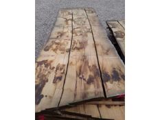 Hardwood Air Dried Sawn Timber Waney Edge / Live Edge English Sweet Chestnut Slab / Table Top
