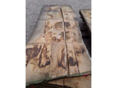 Hardwood Air Dried Sawn Timber Waney Edge / Live Edge English Sweet Chestnut Slab / Table Top