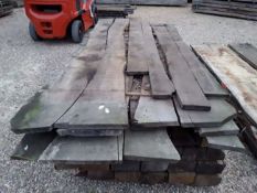 22 x Hardwood Sawn Air Dried Waney Edge / Live Edge / Square Edged Timber English Oak Boards / Pl...