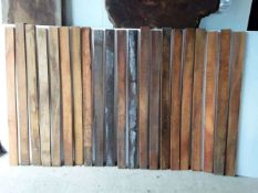 48 x Hardwood Air Dried Sawn Timber African Opepe Rails / Bench Slats