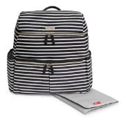 Brand New Skip*Hop® Flatiron Striped Diaper Backpack In Black/White £89