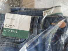 Brand New Next Mid Rise Croo Jeans Blue Size 12 Selling Price £25